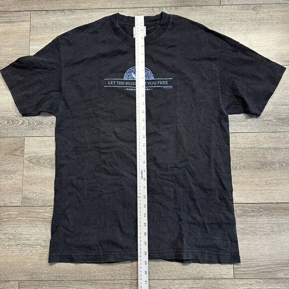 Vintage Carlos Santana Let The Music Set You Free Y2K T Shirt Sixe XL Tour Black - Picture 7 of 7